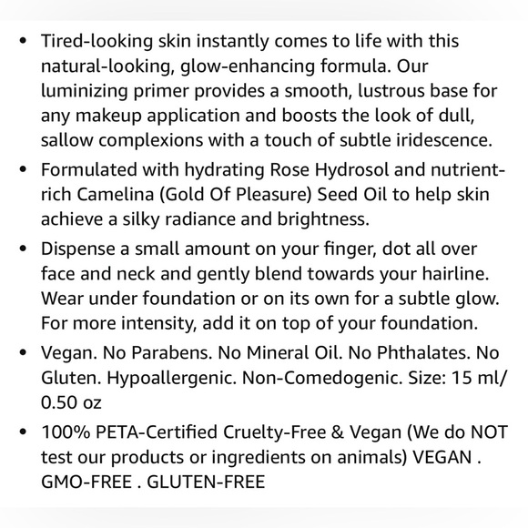 NIB Camelina + Strobe Luminizing Primer - Picture 4 of 7